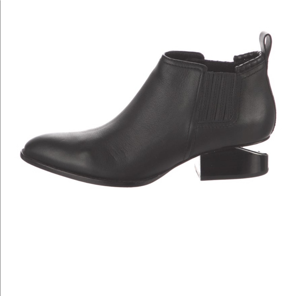 Alexander wang black leather kori Chelsea boots size 38.5
